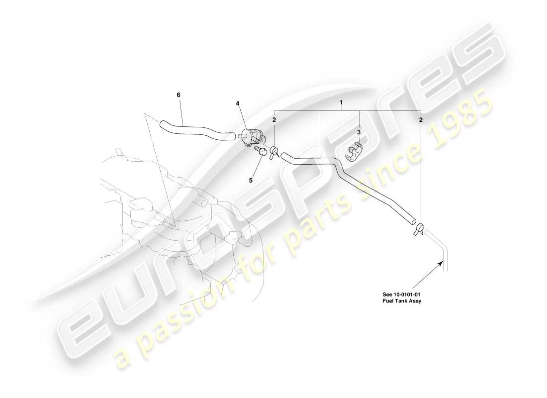 a part diagram from the aston martin cygnet parts catalogue