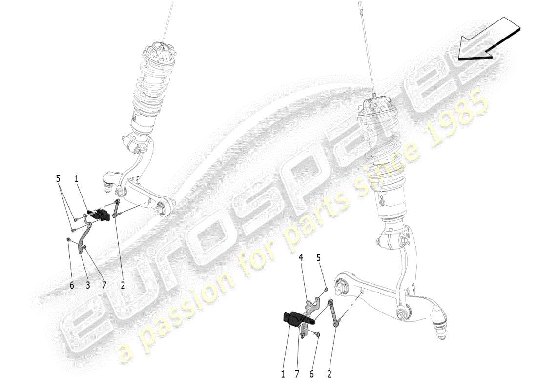 a part diagram from the maserati mc20 parts catalogue