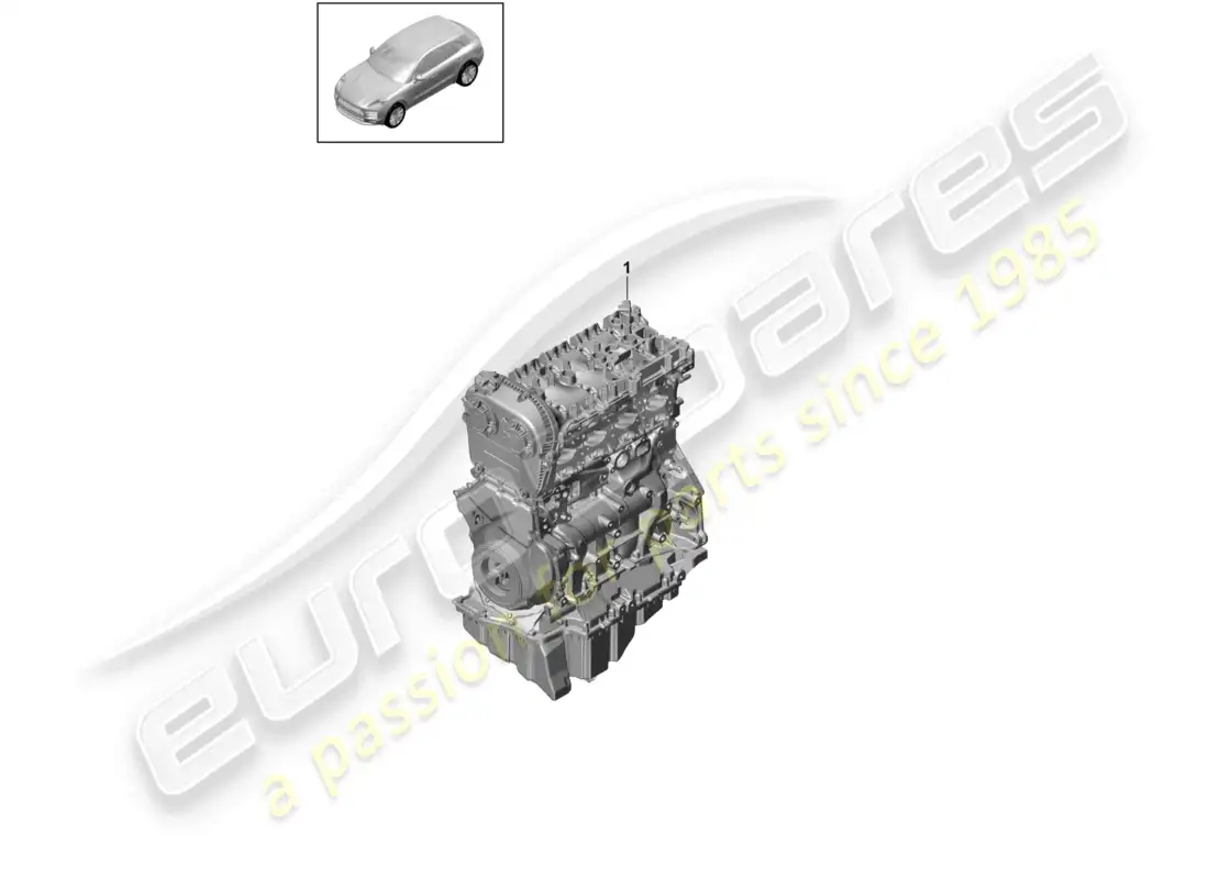 porsche 2020 (macan) base engine parts diagram