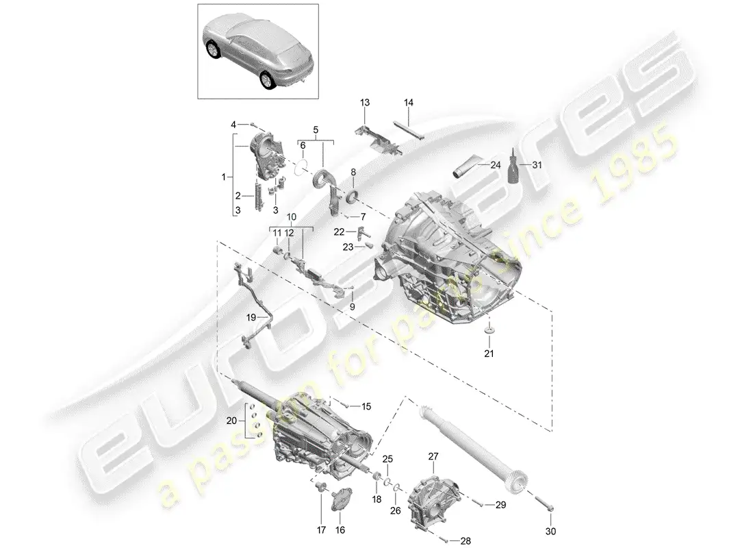 porsche 2014 (macan) oil pump wire set parts diagram