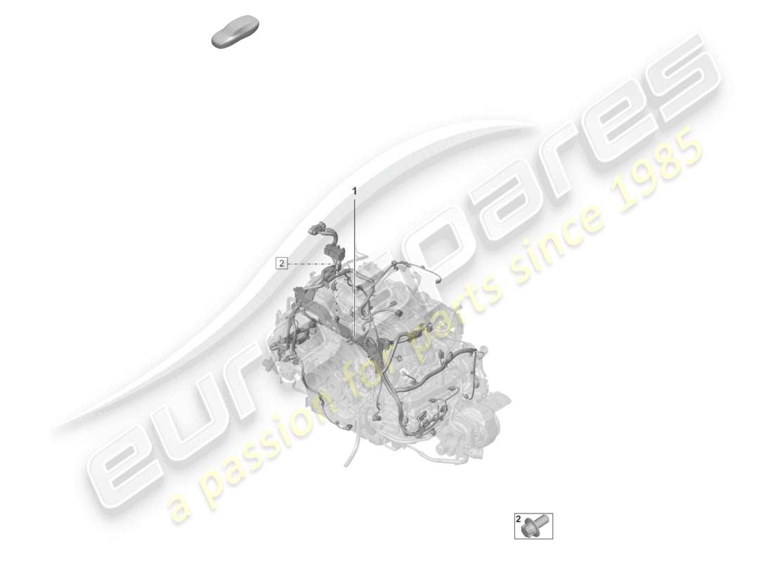 porsche 2020 (992-1 turbo / s) wire set engine parts diagram