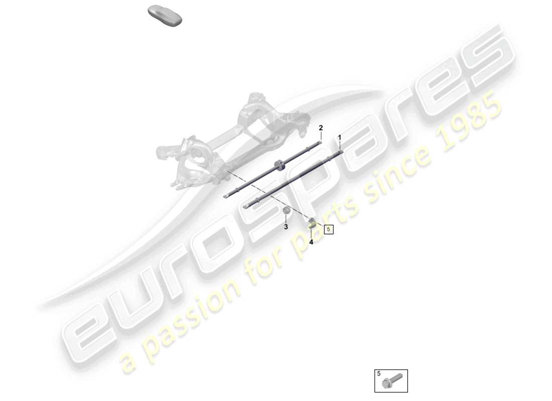 porsche 2021 (taycan 9j1-1) anti-roll bar part diagram