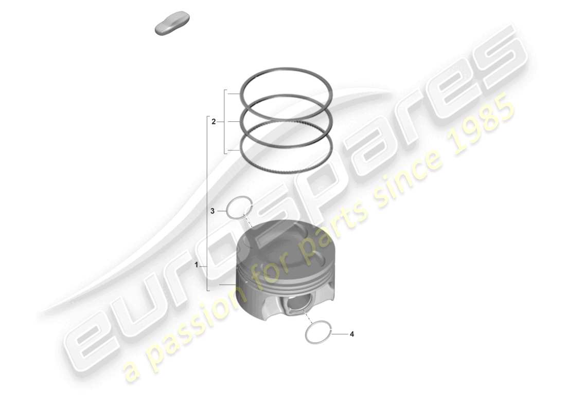 porsche 2024 (cayenne e3 pa) piston complete piston ring part diagram