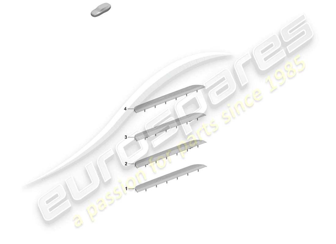 porsche 2026 (macan-e) sill trim strip front accessories part diagram