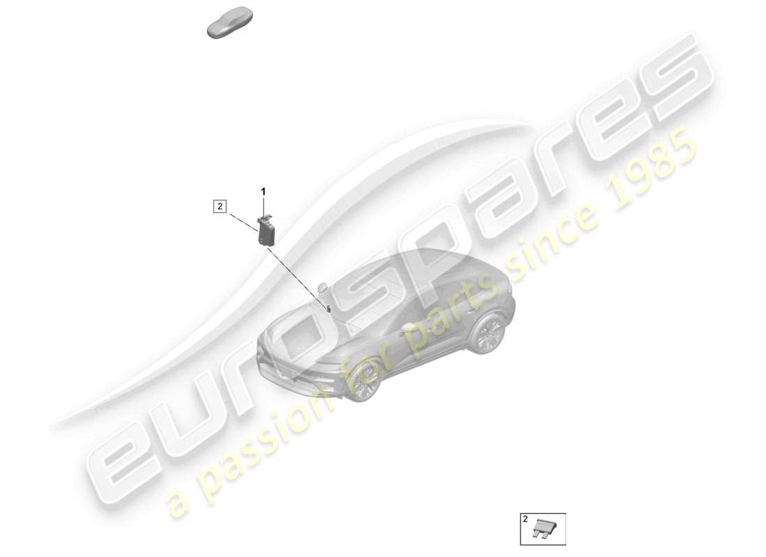 porsche 2025 (macan-e) fuse box a-pillar flat fuse part diagram