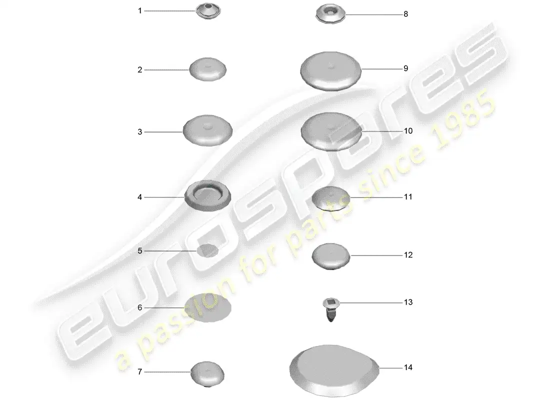 porsche 2014 (macan) bungs parts diagram