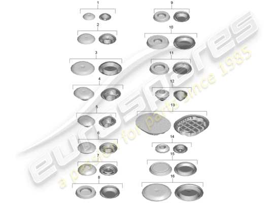 a part diagram from the porsche cayman gt4 parts catalogue