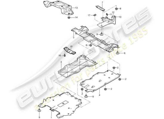 a part diagram from the porsche boxster 987 parts catalogue