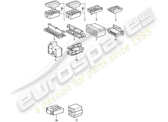 a part diagram from the porsche 911 parts catalogue