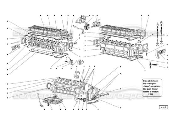 a part diagram from the lamborghini diablo parts catalogue