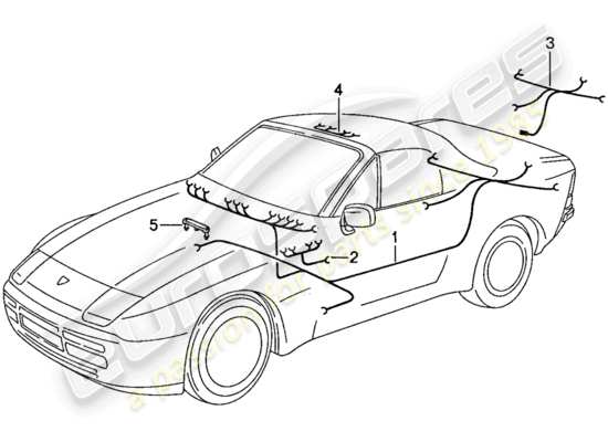 a part diagram from the porsche 944 parts catalogue