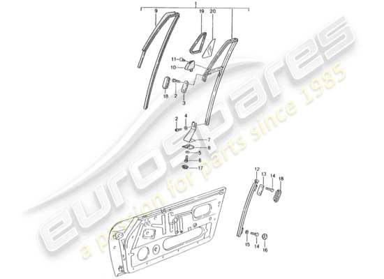 a part diagram from the porsche 993 parts catalogue