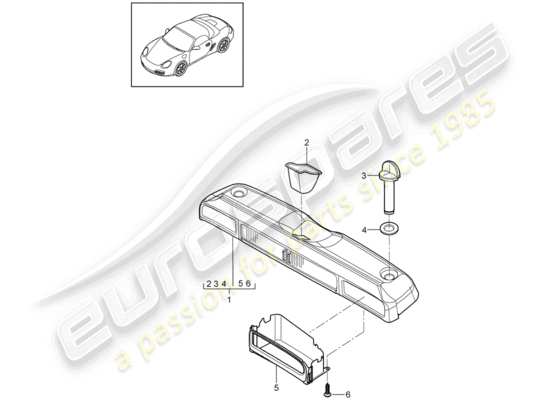 a part diagram from the porsche boxster 987 (2010) parts catalogue
