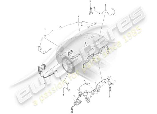 a part diagram from the porsche 718 cayman parts catalogue