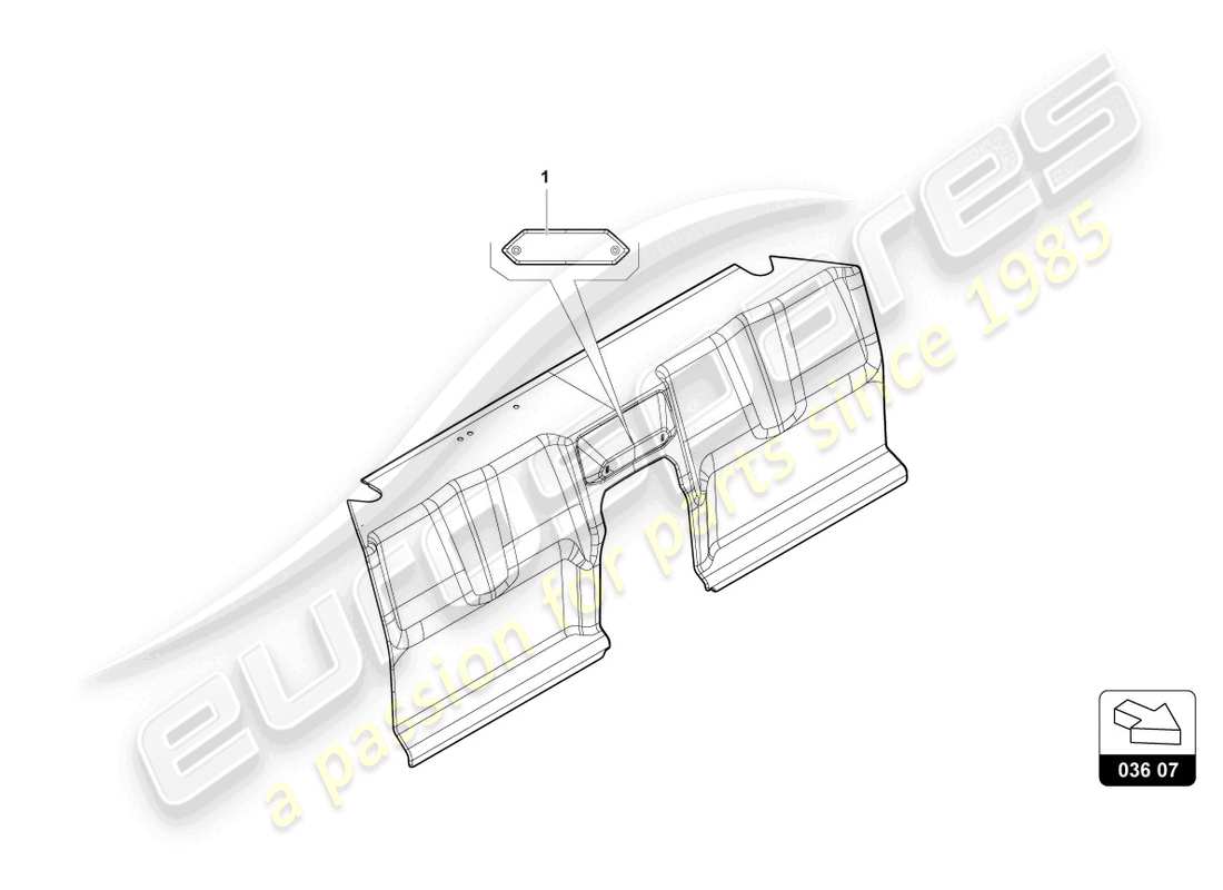 lamborghini accessories (sto) hanging sign part diagram