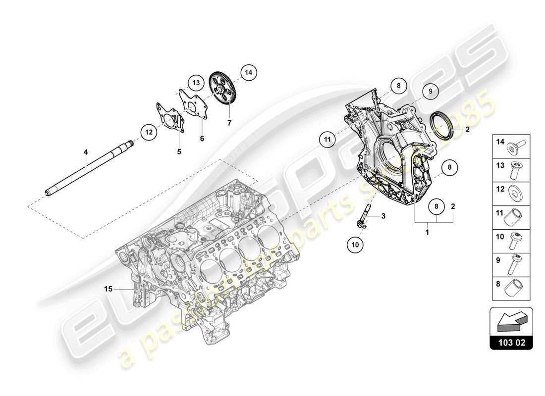 lamborghini urus s (2024) oil sump parts diagram