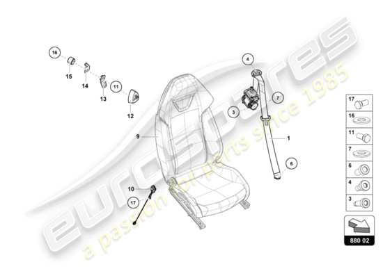 a part diagram from the lamborghini huracan lp600 parts catalogue