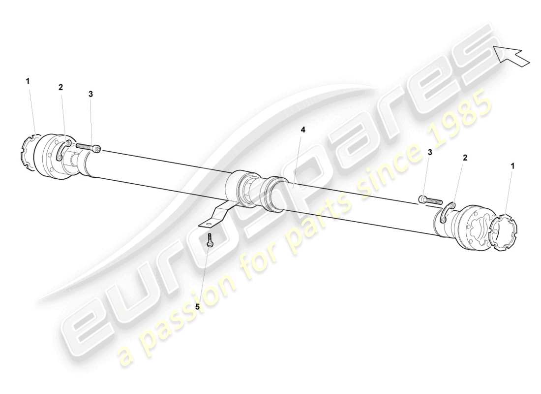 lamborghini lp560-4 spyder fl ii (2013) cardan shaft parts diagram