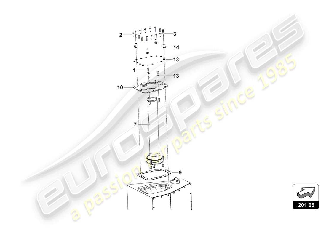lamborghini super trofeo (2015) fuel valves right side part diagram