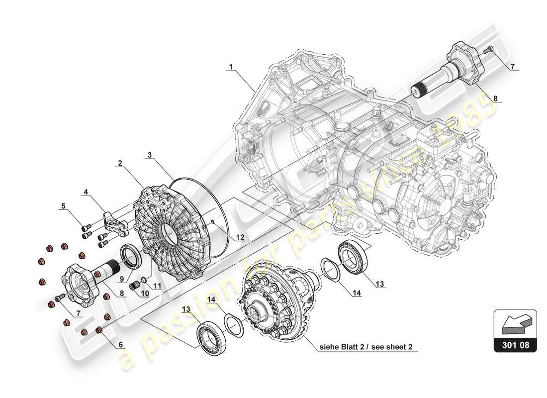 lamborghini 2017 (gt3) slip differential part diagram