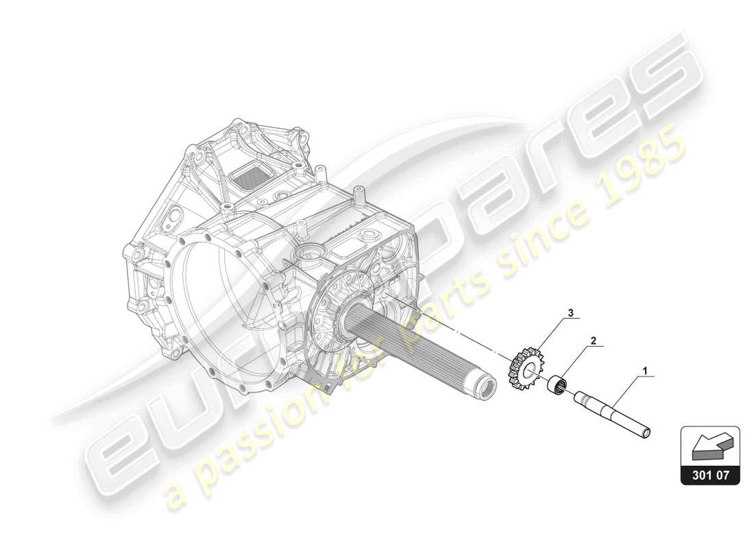 lamborghini 2017 (gt3) reverse gear part diagram