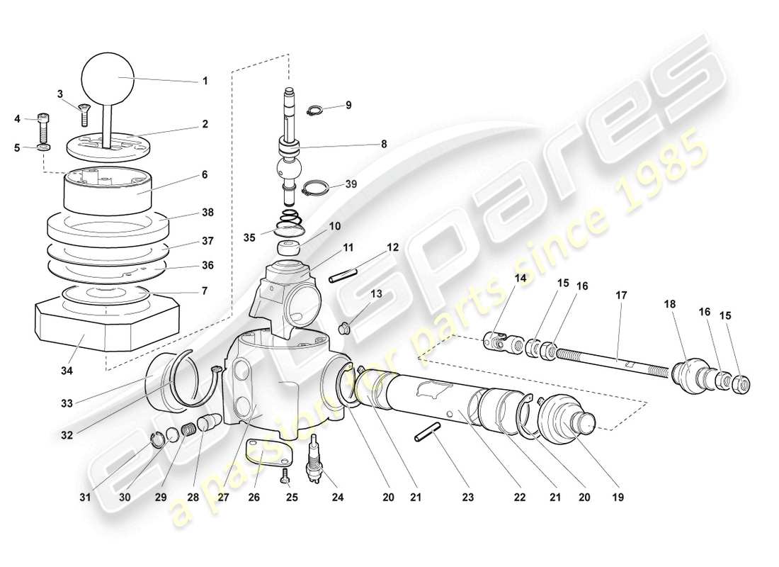lamborghini reventon mounting for shift mechanism parts diagram