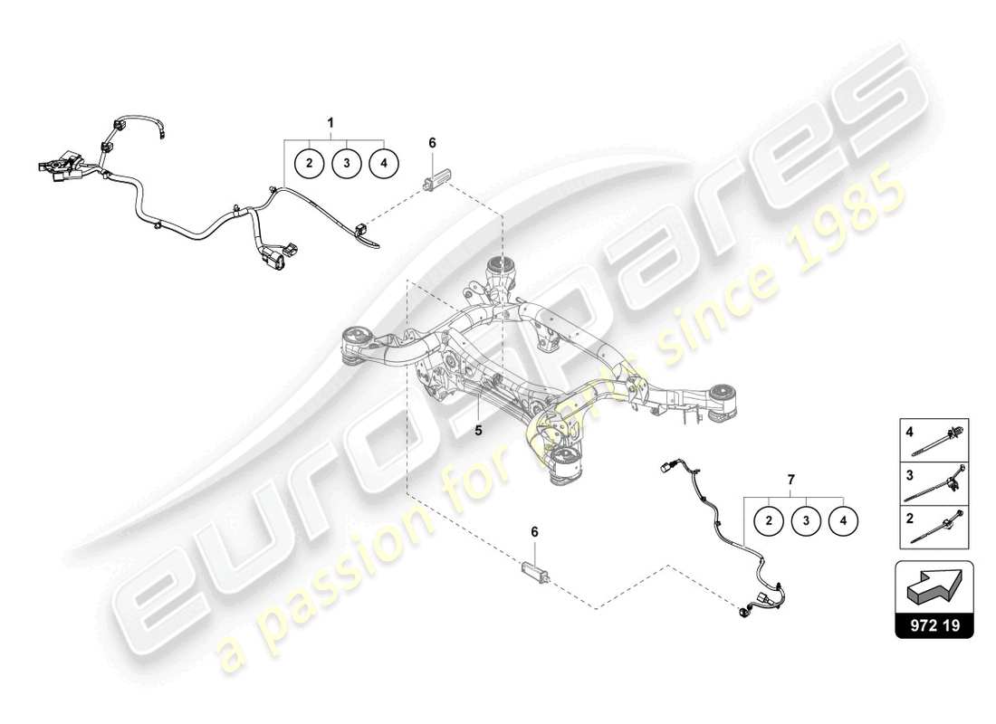 lamborghini urus (2020) wiring harness for central electrics parts diagram
