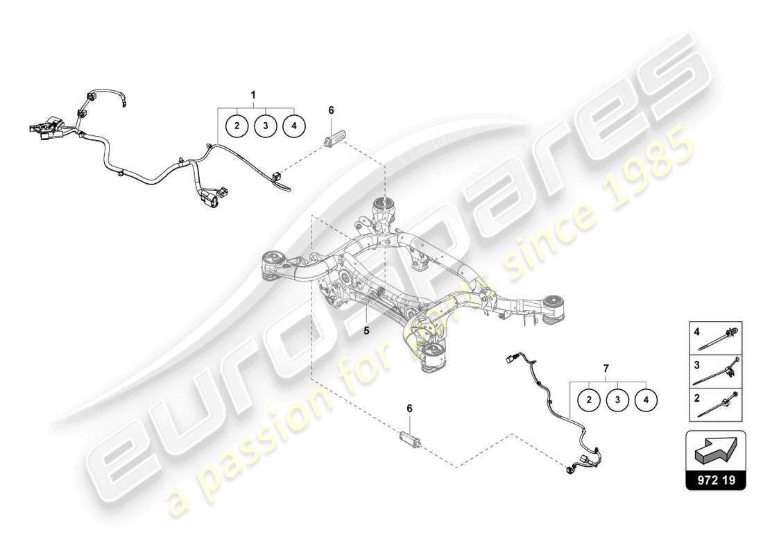 lamborghini urus (2022) wiring harness for central electrics parts diagram