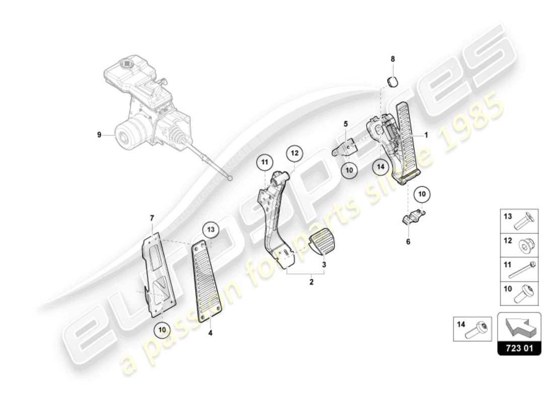 a part diagram from the lamborghini revuelto parts catalogue