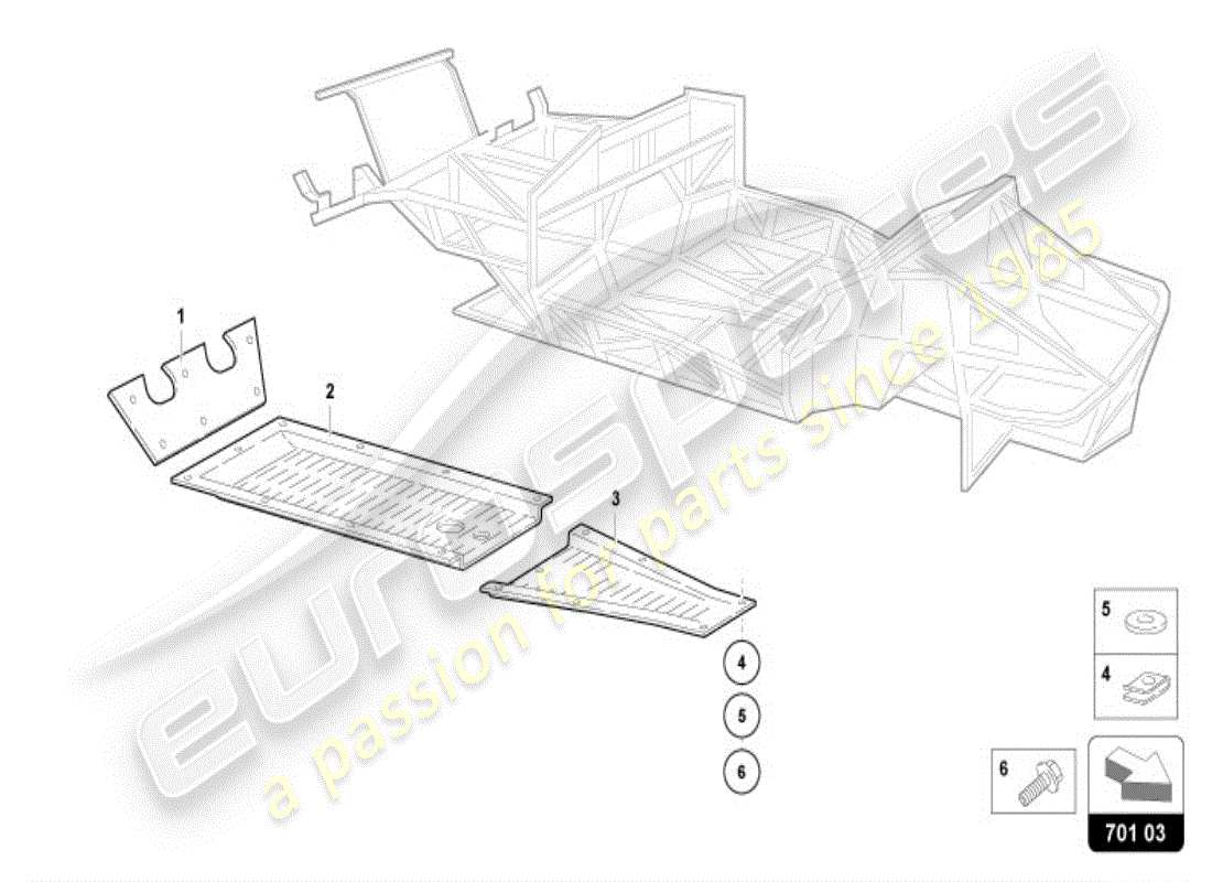 a part diagram from the lamborghini diablo parts catalogue