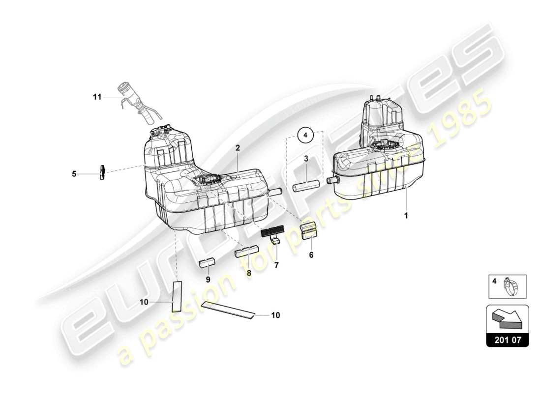 a part diagram from the lamborghini sto (2022) parts catalogue