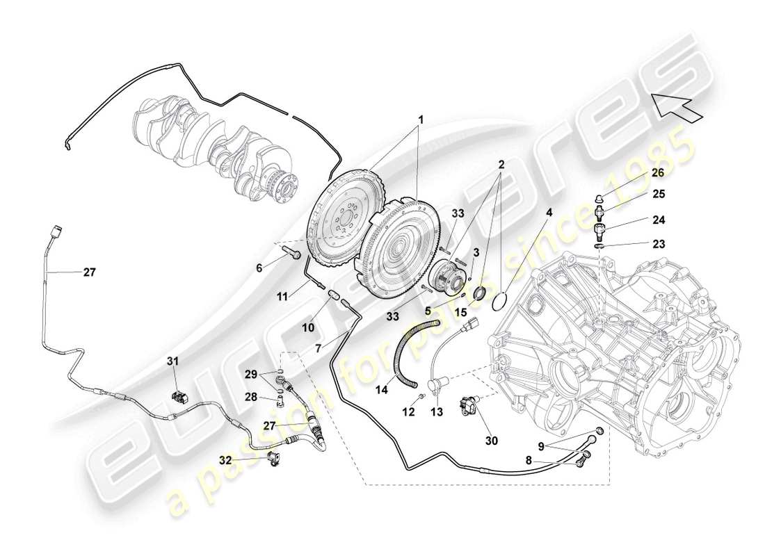 a part diagram from the Lamborghini Gallardo Coupe (2005) parts catalogue