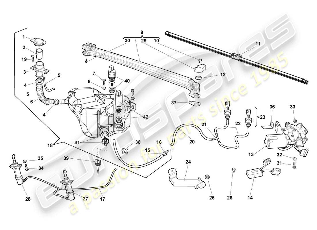 a part diagram from the Lamborghini LP640 Coupe (2009) parts catalogue