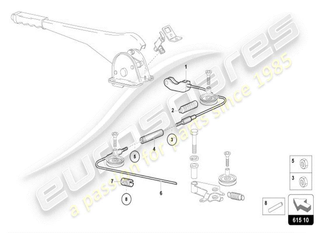 a part diagram from the lamborghini diablo vt (1999) parts catalogue