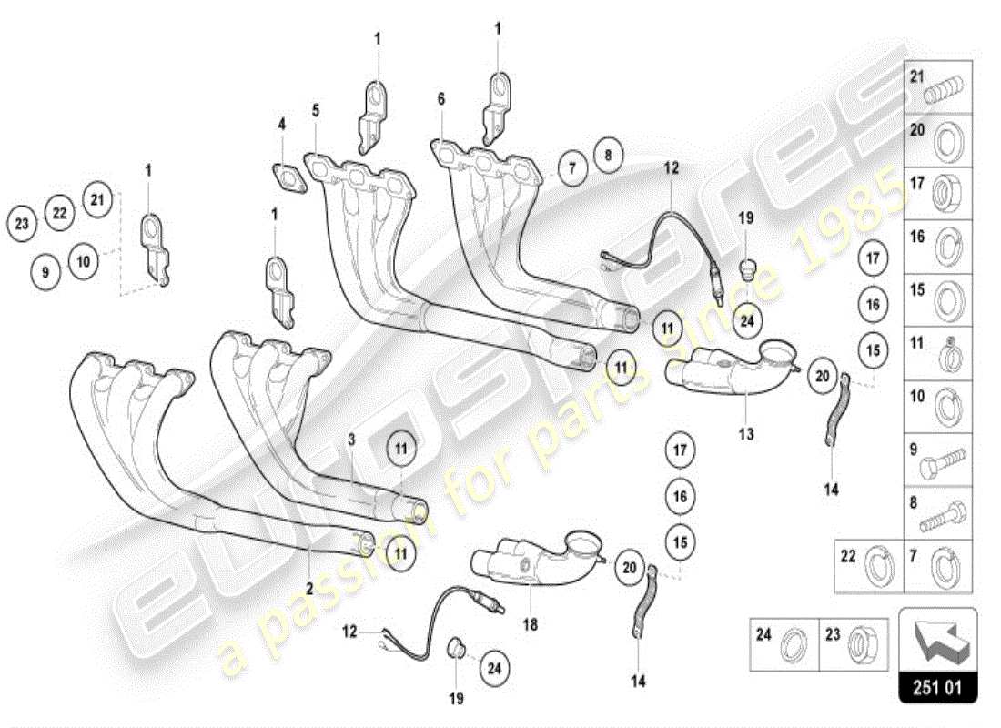 a part diagram from the Lamborghini Diablo VT (1995) parts catalogue