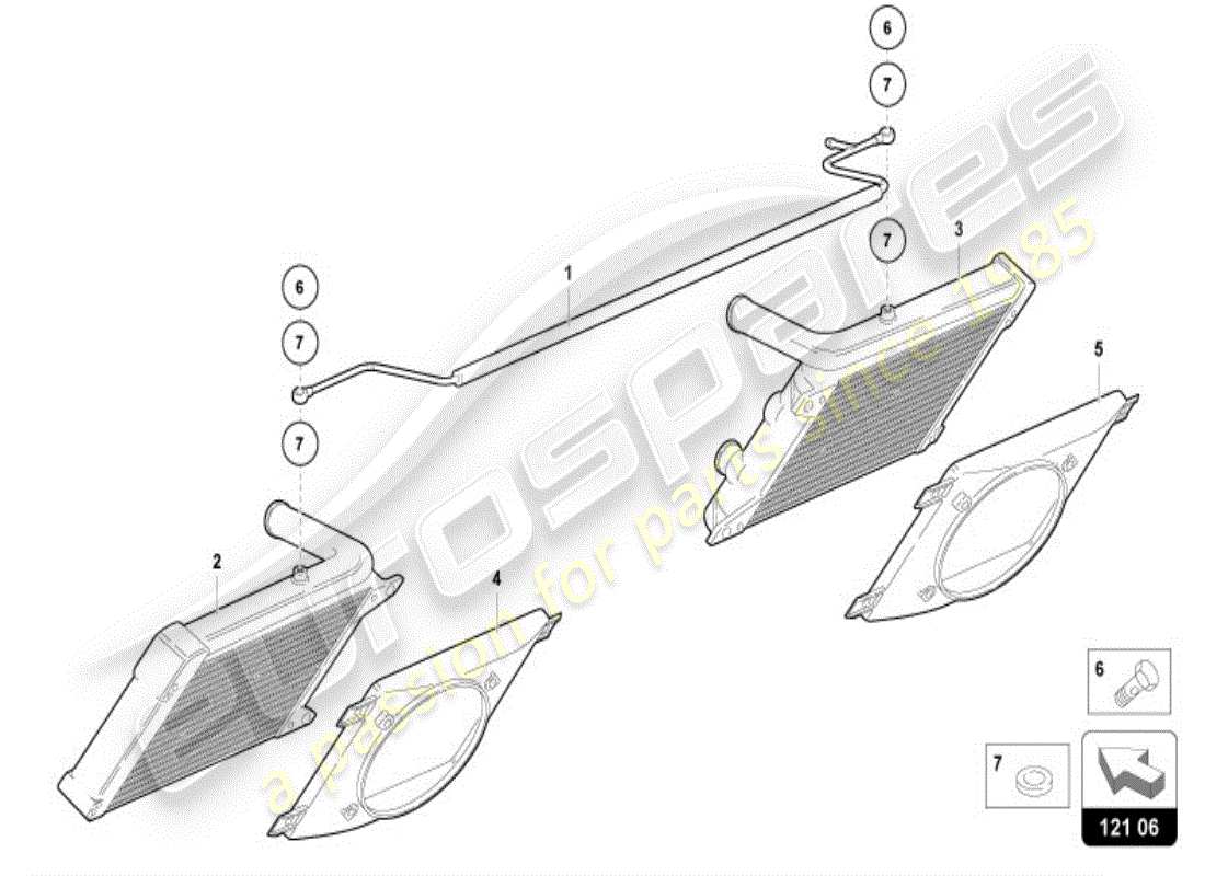 a part diagram from the lamborghini diablo vt (1995) parts catalogue