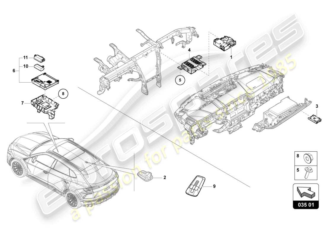 part diagram containing part number 4ml035085c