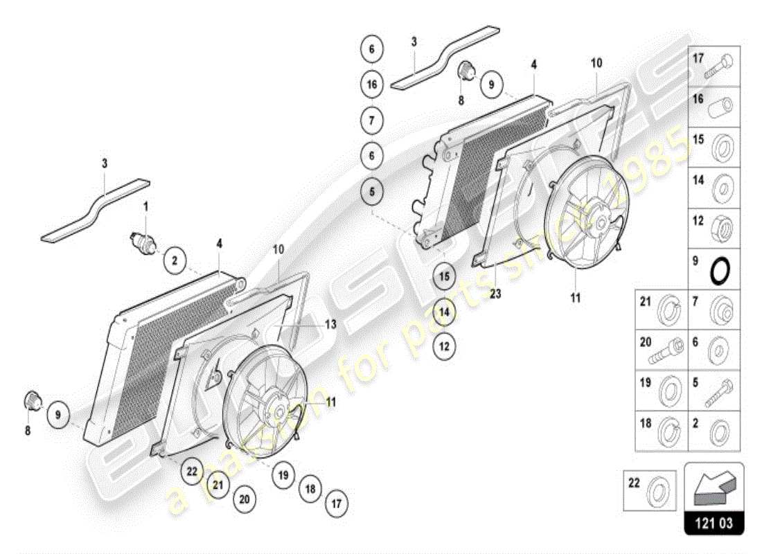 a part diagram from the Lamborghini Diablo VT (1995) parts catalogue