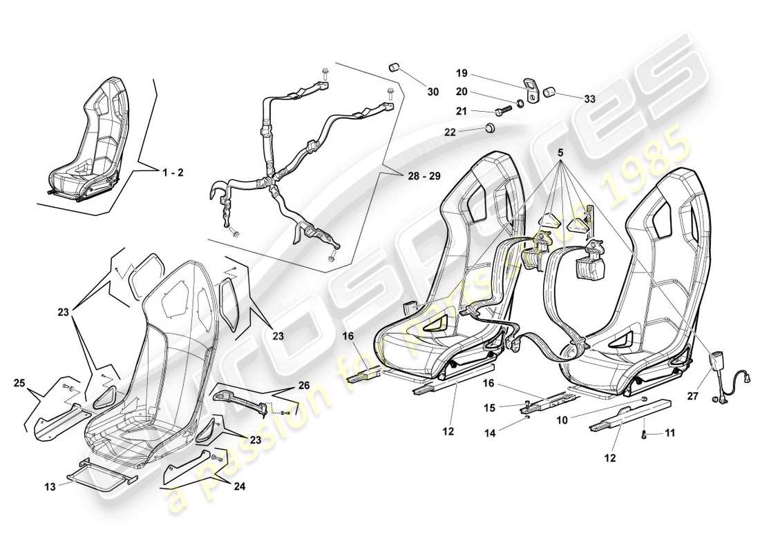 a part diagram from the Lamborghini LP640 Roadster (2007) parts catalogue