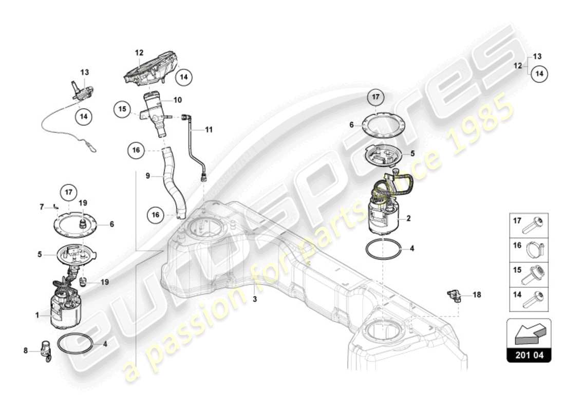 VIEW PARTS DIAGRAMS FROM THE LAMBORGHINI REVUELTO PARTS CATALOGUE a part diagram from the lamborghini revuelto parts catalogue