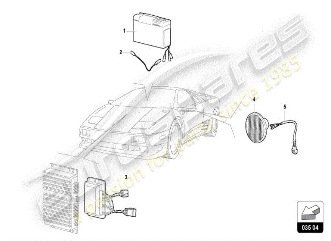 a part diagram from the Lamborghini Diablo VT (1995) parts catalogue