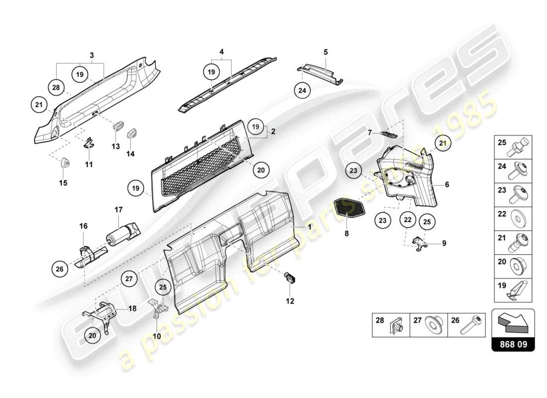 part diagram containing part number 4t0868417c