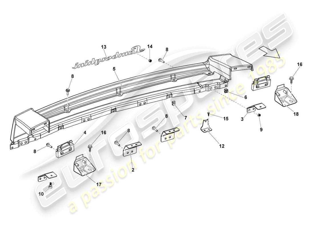 a part diagram from the lamborghini lp550-2 coupe (2014) parts catalogue