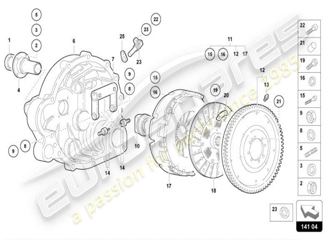 a part diagram from the Lamborghini Diablo VT (1995) parts catalogue