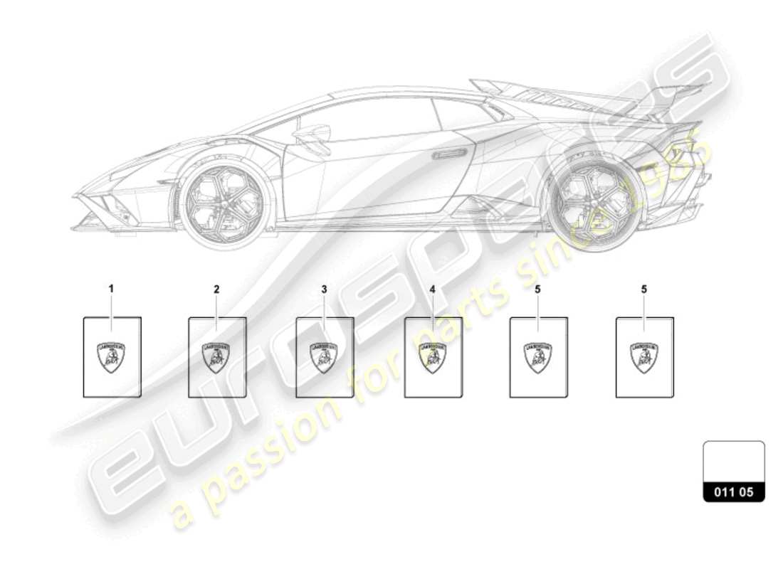 lamborghini 2023 (sto) vehicle wallet part diagram