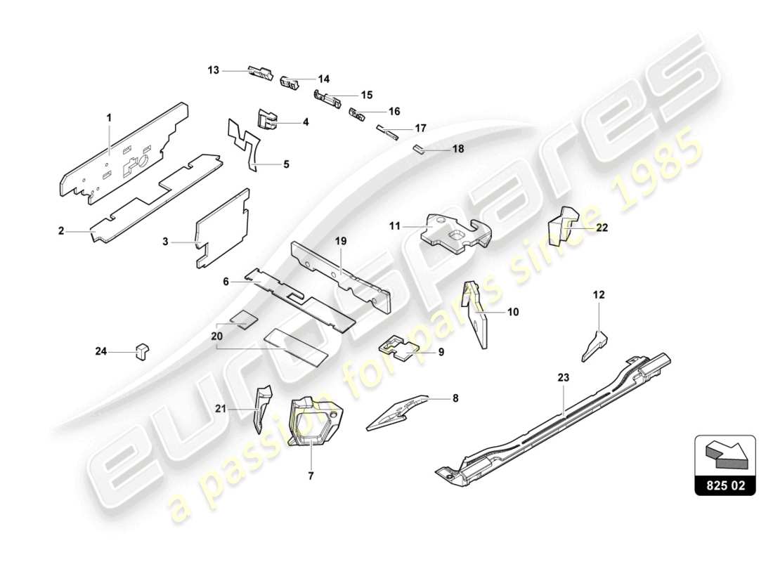 lamborghini tecnica (2023) damping parts diagram