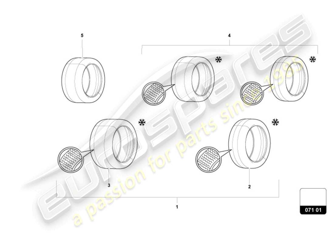 a part diagram from the lamborghini revuelto coupe (accessories) parts catalogue