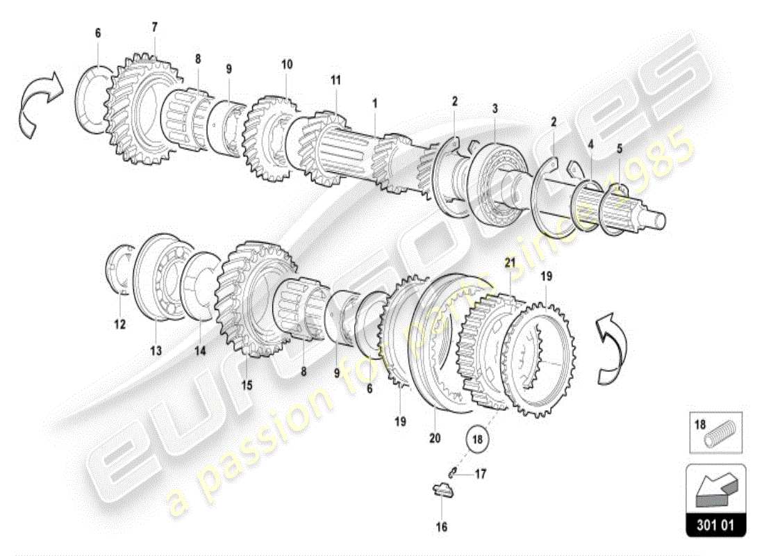 a part diagram from the lamborghini diablo parts catalogue