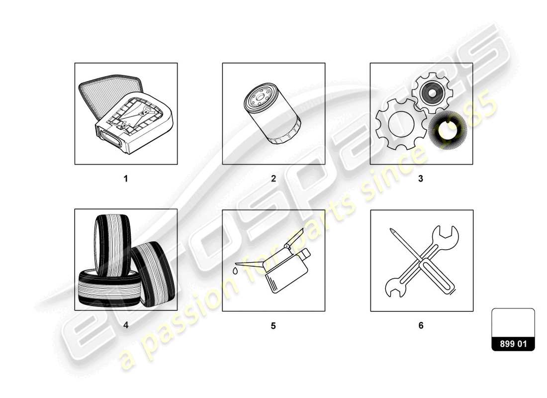 a part diagram from the lamborghini urus parts catalogue