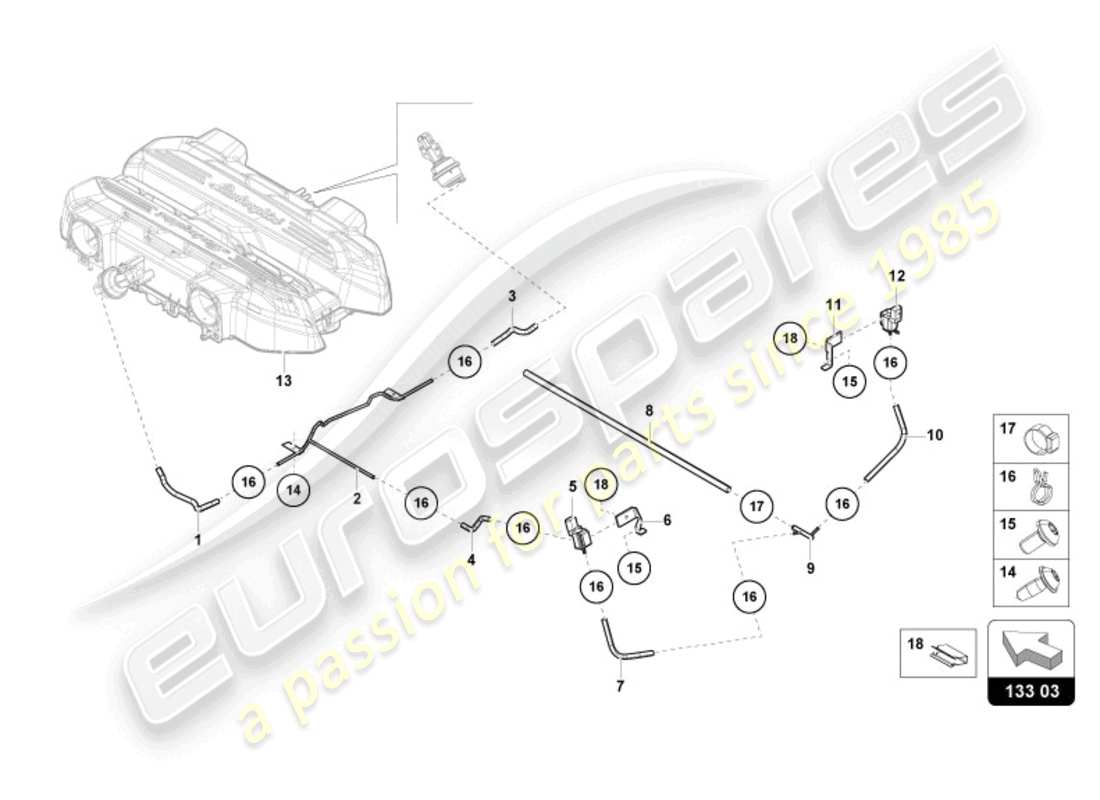 lamborghini revuelto coupe (2024) intake manifold parts diagram
